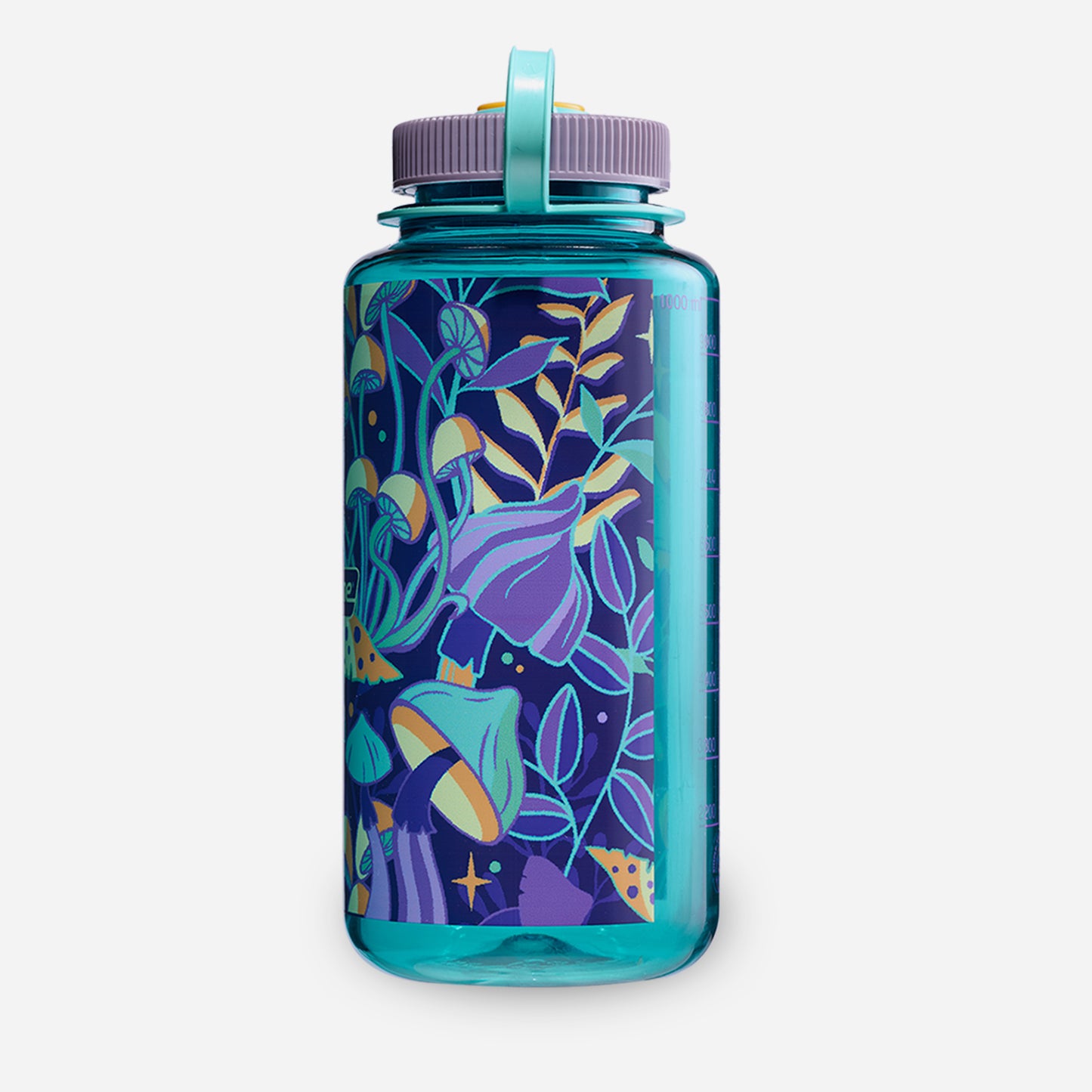 1L Wide Mouth Psychedelic Botanical Print Bottle