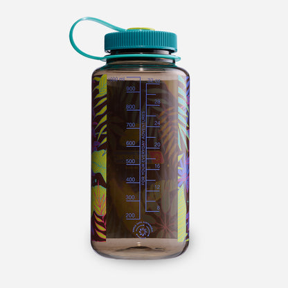 1L Wide Mouth Psychedelic Botanical Print Bottle