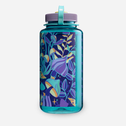 1L Wide Mouth Psychedelic Botanical Print Bottle