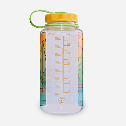 1L Wide Mouth Stained Glass Print Bottle